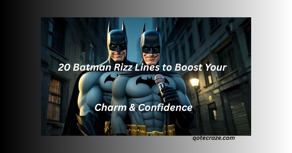 20 Batman Rizz Lines to Boost Your Charm & Confidence