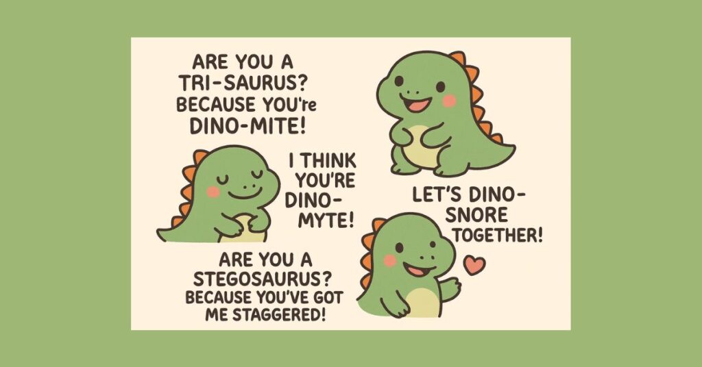 Cute Dinosaur Pick-Up Lines